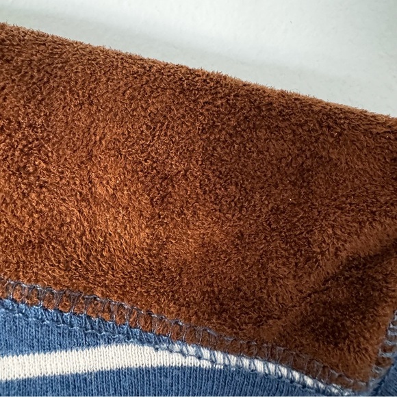 Chaps Denim Striped Henley Long Sleeve Shirt Women’s S/M - Picture 5 of 9